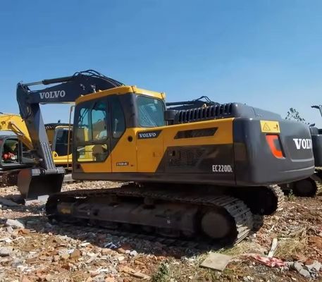 Orijinal Volvo EC220DL 22 tonluk kazık makinesi Kullanılmış sürünen kazık makinesi İyi durumda
