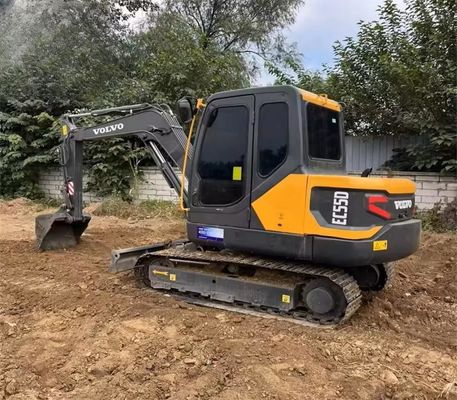kullanılmış Volvo EC55D Excavator Mini Bulldozer 5 Tonluk Hidrolik Excavator Satışa