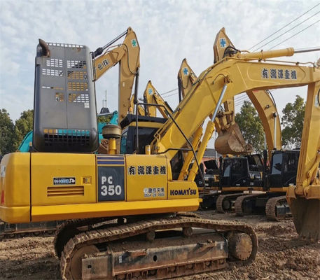 Orijinal Boya Kullanılmış Sürünen Kazıcı 35Ton Kullanılmış Komatsu PC350 Kazı makinesi