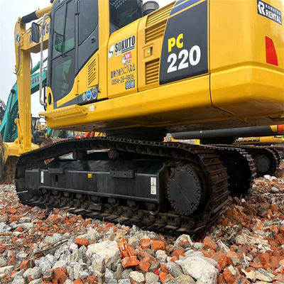 Japonya Kullanılmış Komatsu PC220 2-8 Orta boy kazıcı 22 ton İkinci El Komatsu Dünya Hareketli Kazıcı İnşaat Makinesi