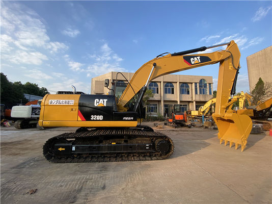 Kullanılmış Japon orijinal 20 tonluk CAT320D hidrolik sürünen ekskavatör iyi durumda.