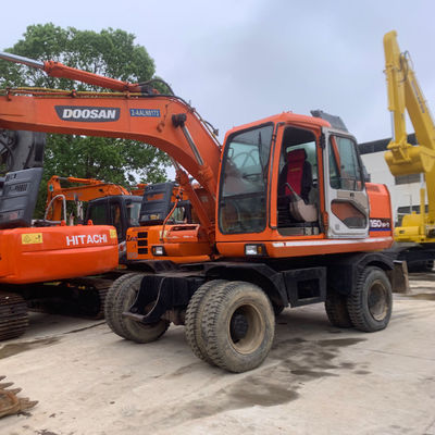 Orijinal Kullanılmış Doosan Excavator DH150w-7 Doosan Tekerlekli Excavator