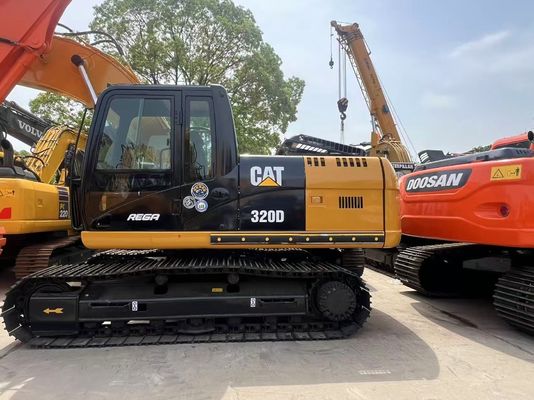 20 Ton Tarım Kazma Kullanılmış Ekskavatörler CAT 320D Kelebek Makineleri İkinci El Sürünen Ekskavatörler