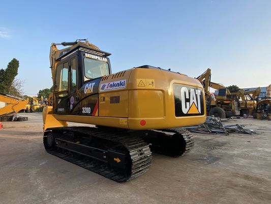 20 Ton Tarım Kazma Kullanılmış Ekskavatörler CAT 320D Kelebek Makineleri İkinci El Sürünen Ekskavatörler