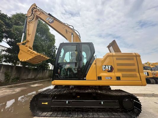 20 Ton Tarım Kazma Kullanılmış Ekskavatörler CAT 320D Kelebek Makineleri İkinci El Sürünen Ekskavatörler