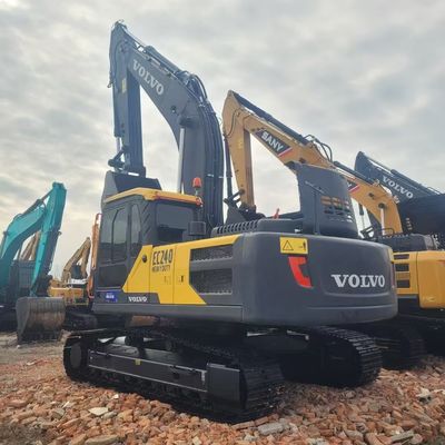 Kullanılmış VOLVO EC240 Crawler Excavator Orijinal Volvo 24 Ton Digger İyi durumda