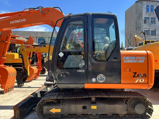 Kullanılmış HITACHI ZX70 Mini Japon Ekskavatör 7 Ton Zaxis 70, Isuzu Motorlu Paletli Hareketli Tip