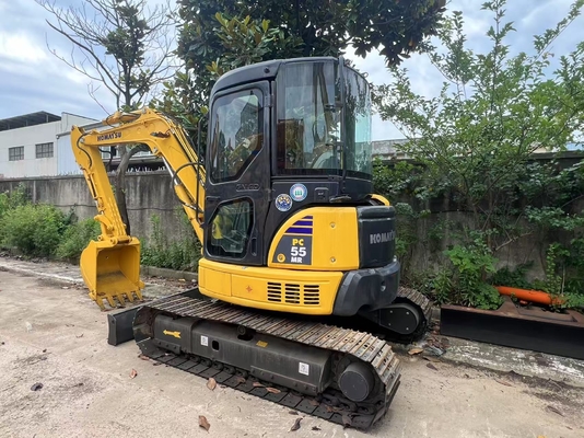 Kore Bileşenleri Motor Pompası ile Komatsu PC55 Küçük Ekskavatörü Japonya için Kullanılmış Orijinal Mini 5.5 Ton