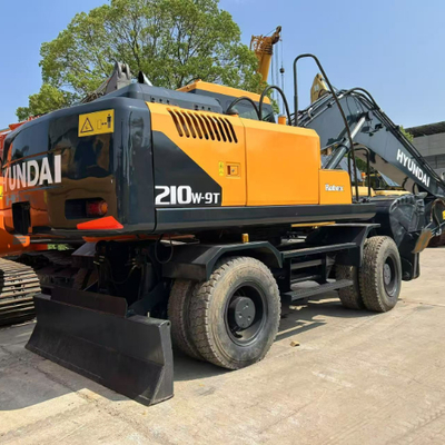 Kullanılmış Kore Hyundai 210w 21Ton Hidrolik Tekerlekli Kazıcı Hyundai 210W R210W-9
