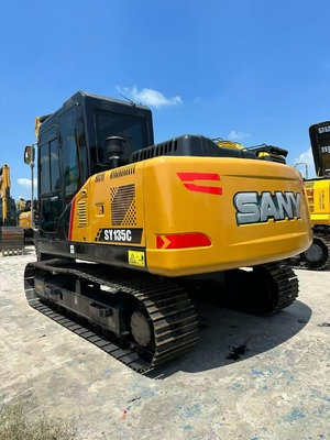Çin Orijinal Marka Paletli Ekskavatör Kullanılmış Ekskavatör İkinci El Motor Sany 135C 155 125 215 İyi Durumda