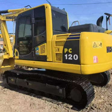 Komatsu PC120 Kazı makinesi 12 tonluk Mini Kazı makinesi Hidrolik sürünen kullanılmış inşaat çiftliği