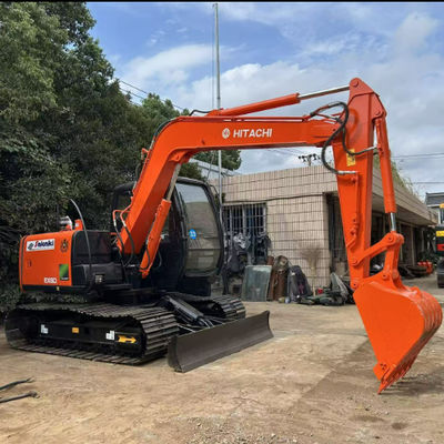 Japon orijinal Hitachi EX60 kullanılmış küçük 6 tonluk sürünen kazık makinesi iyi çalışma durumunda satılıyor